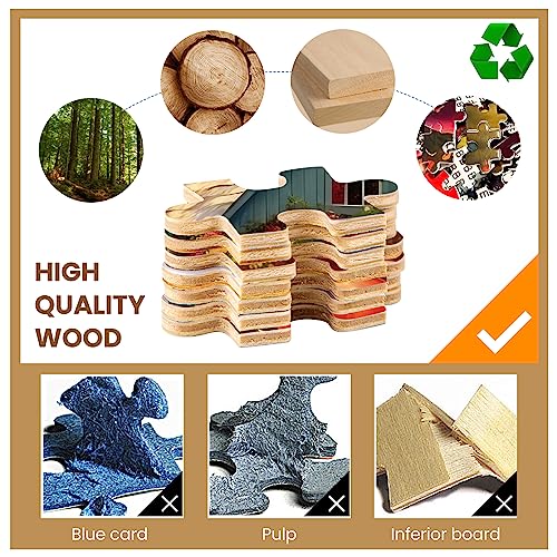 Puzzle de 1000 Piezas para Adultos - Rompecabezas de Madera de Casa en el Campo - Decoraciones Artísticas, Juguetes Educativos - Tamaño Terminado 29.5"X20" miniatura 3