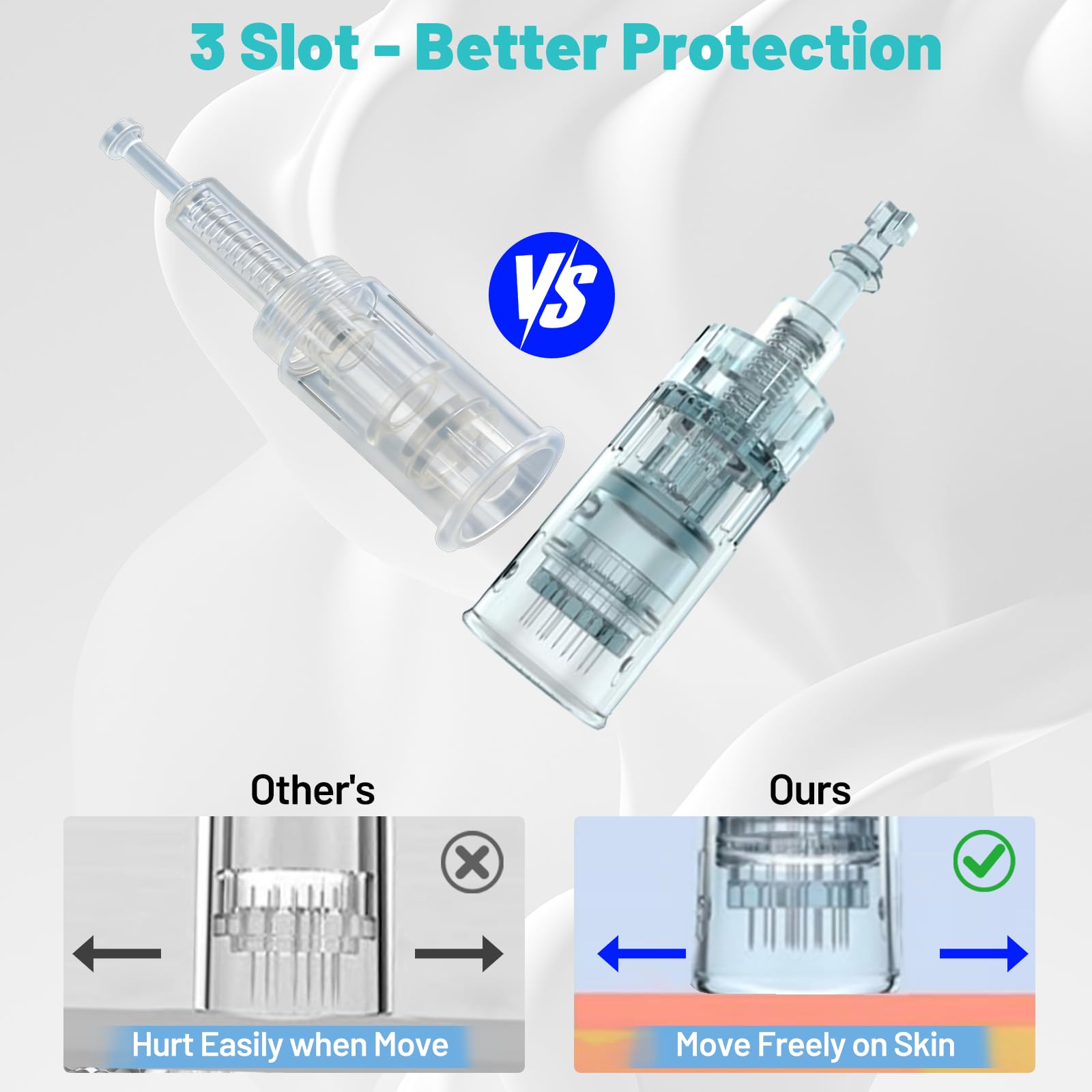 M7S/M8 10 Pezzi 16P Cartucce Microneedling - Confezione da 10 Aghi di ricambio usa e getta originali per penna Microneedling - per Dr. Pen M7S/M8 Microneedling Electric Derma Pen