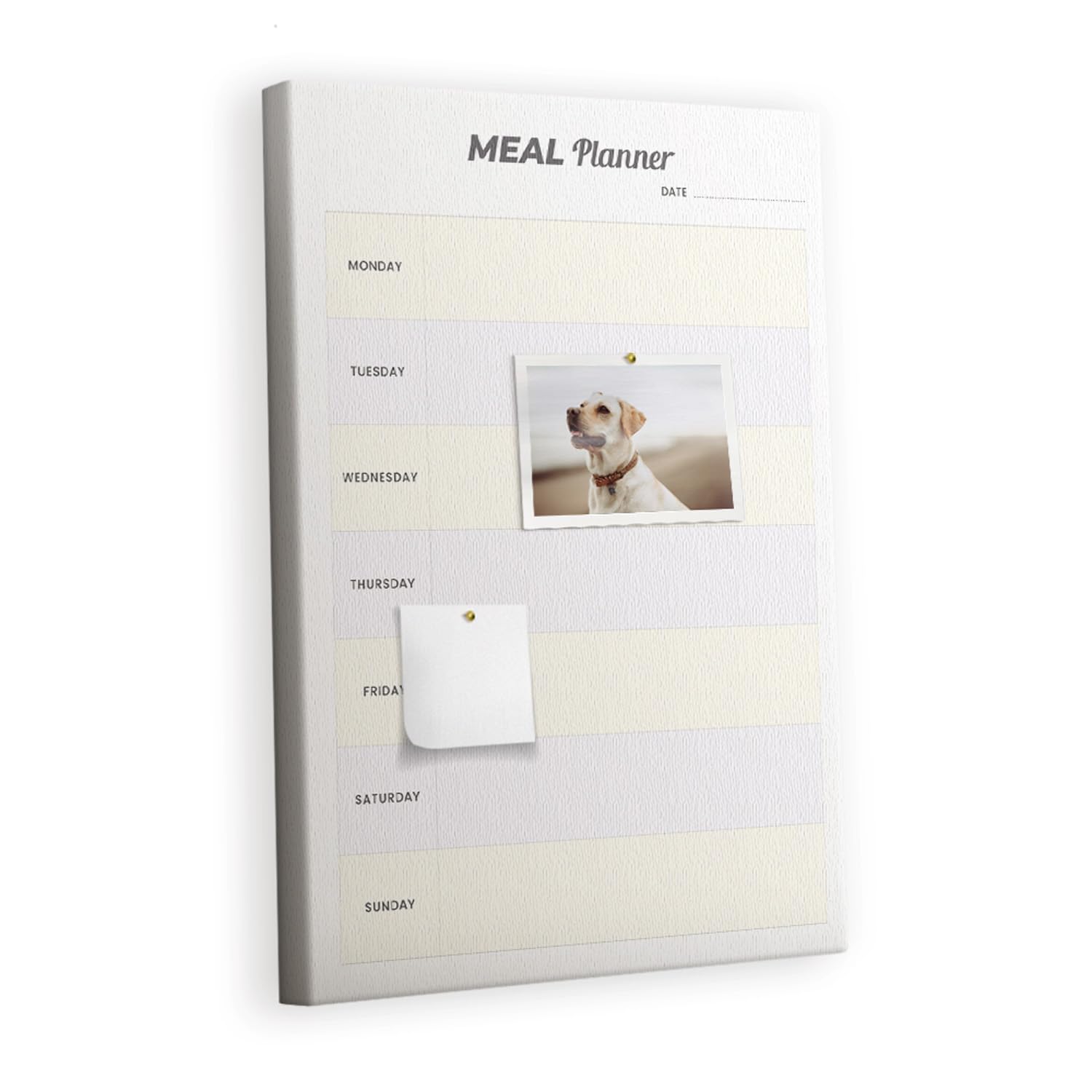 Korktafel Wand Board inkl. Pinnnadeln | Praktische Organisationslösung für Büro, Schule, Haushalt | Planung von Aufgaben, Notizen, Fotos, Terminen, Ideen - 40x60cm - Holz - Speiseplaner