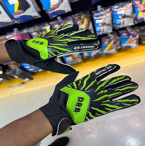 Luva De Goleiro Infantil E Juvenil Resistente Confortável (Preto, Pequeno)