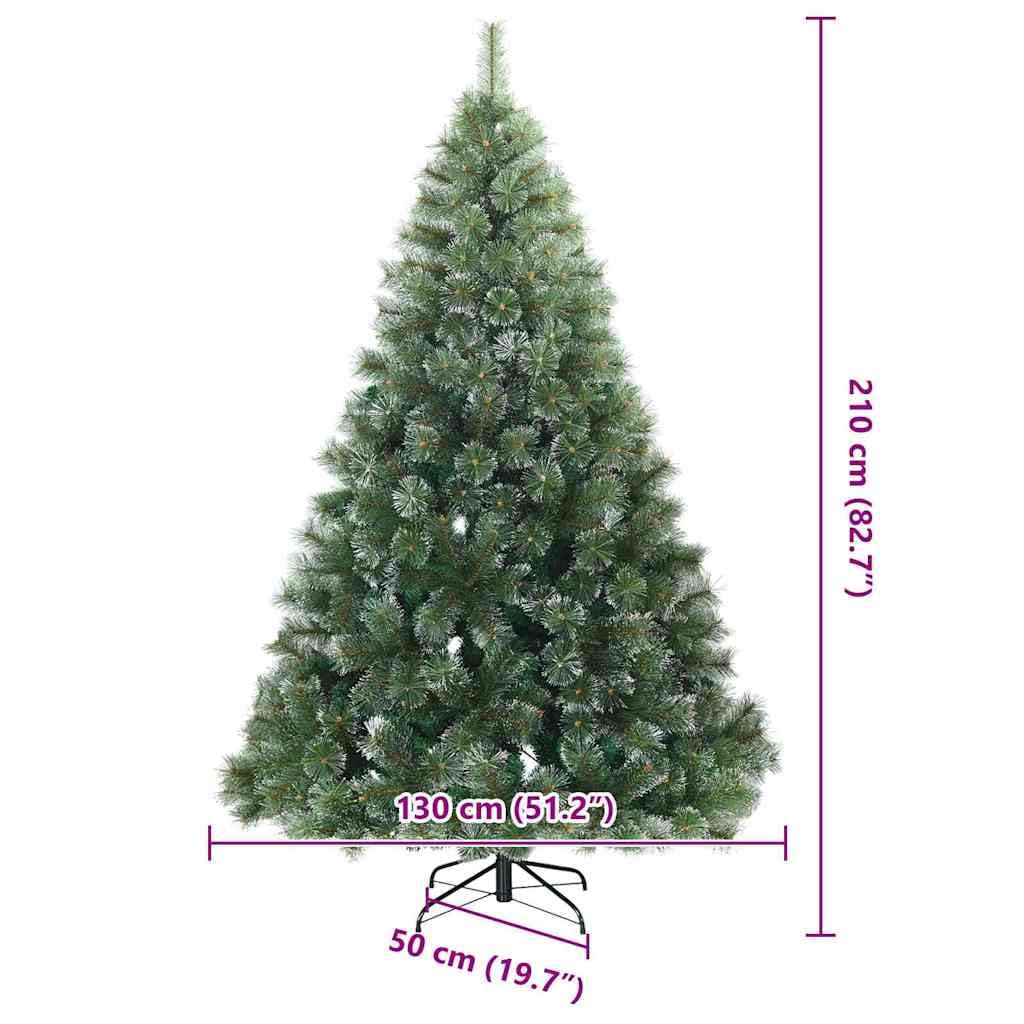 vidaXL Sztuczna choinka z 300 diodami LED Zielony 210 cm PE i PVC