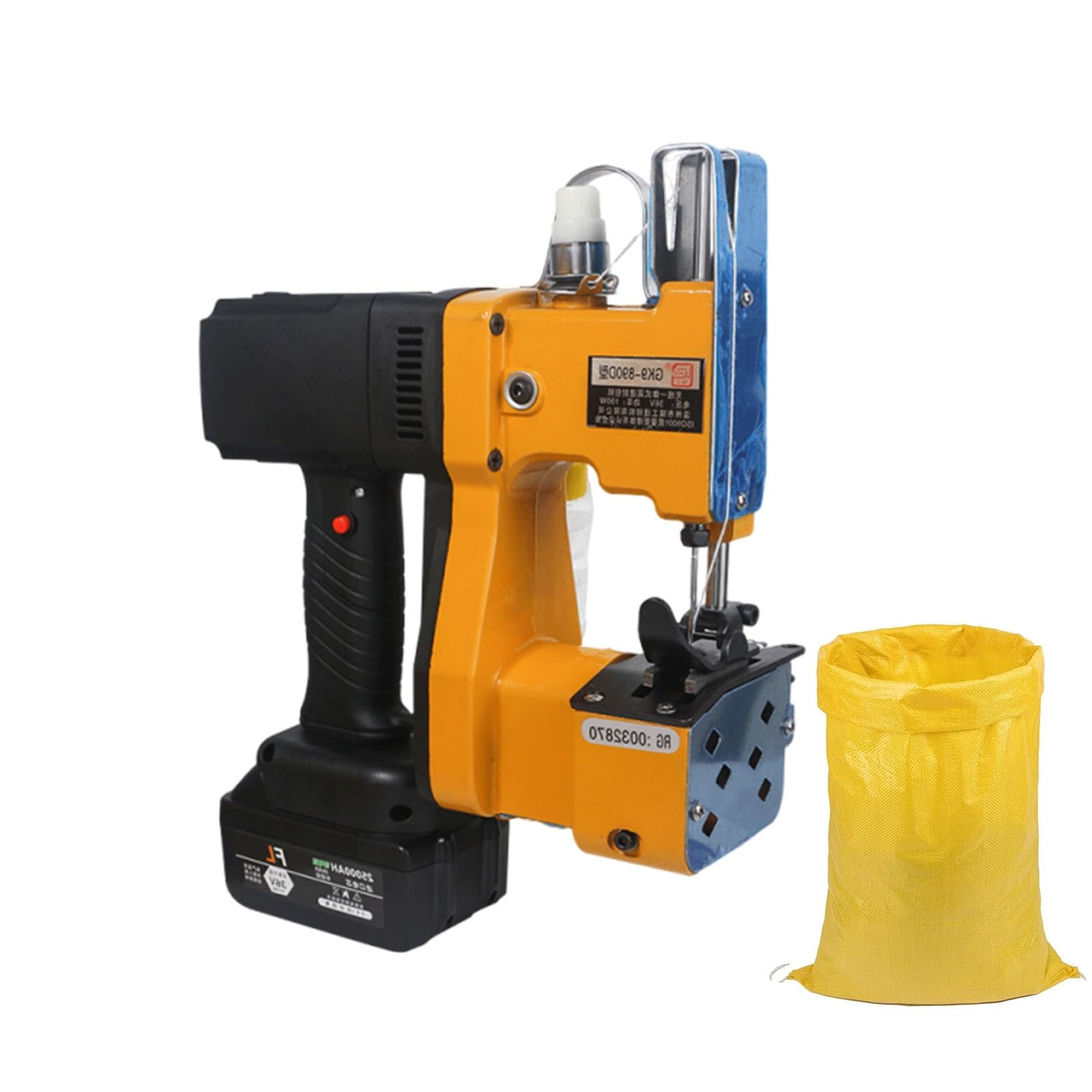 KJZQXYX Bag Closing Machine,Automatic Woven Bag Closer Packing Machine, Handheld Electric Bag Stitcher, for Sealing Grain, Rice & Fertilizer Bags