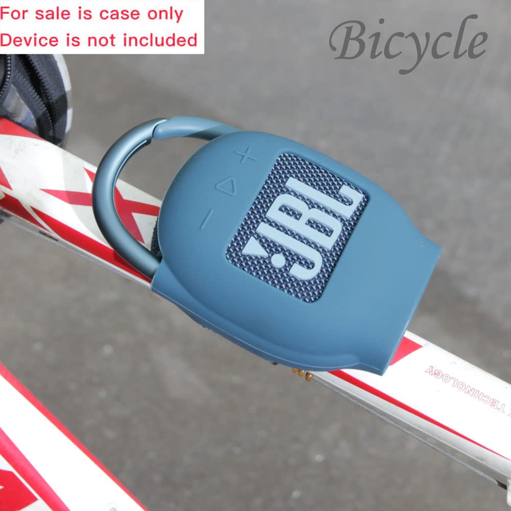 Hermitshell Silicone Carrying Case Replacement for JBL Clip 4 - Portable Mini Bluetooth Speaker (Blue 2)