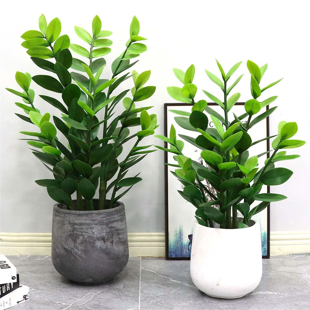 Zstar Plantas Artificiales de 90 cm, se Siente Real en Planta de Interior Verde, Plantas Artificiales en Maceta, Gran decoración para el hogar, Dormitorio, decoración de Mesa