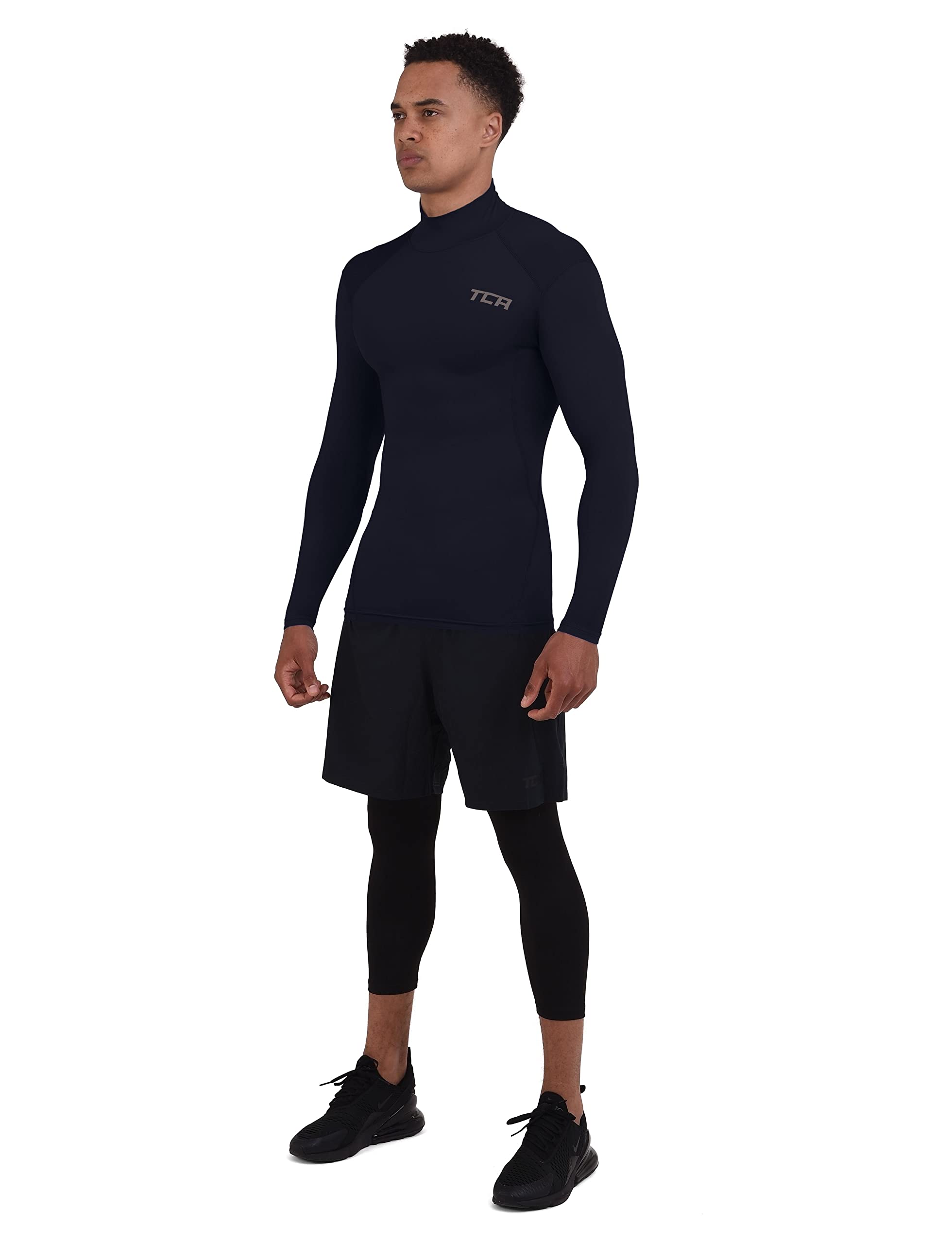 TCA Hyperfusion Compression Base Layer Maglia Manica Lunga sotto Maglia da Uomo e Ragazzo - Girocollo