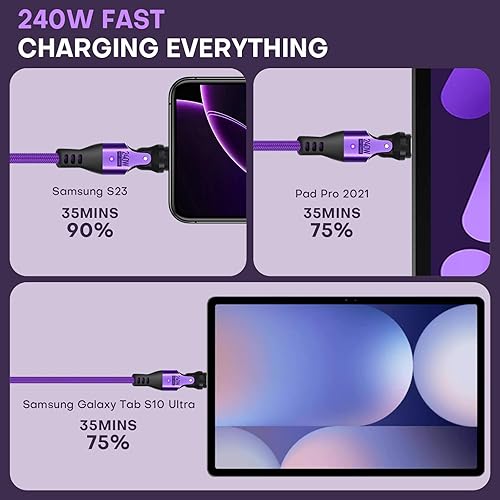 Miniatura 8 de Cable de carga magnético de 9 pines, adaptador de carga rápida, cabeza de conector para tipo C, micro USB, iProducts (cable magnético de 9 pines