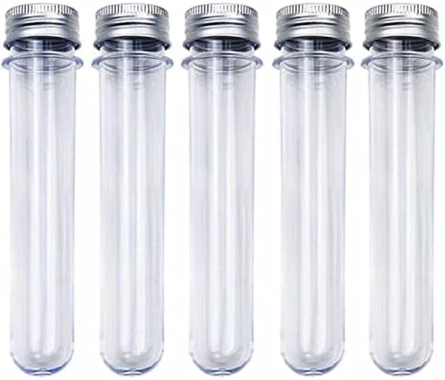 Probówki Plastikowe 25 Szt. 30 Ml Doskonałe Plastikowe Przezroczyste Probówki Z Aluminiową Nakrętką Butelki Artykuły Szkolne Sprzęt Laboratoryjny