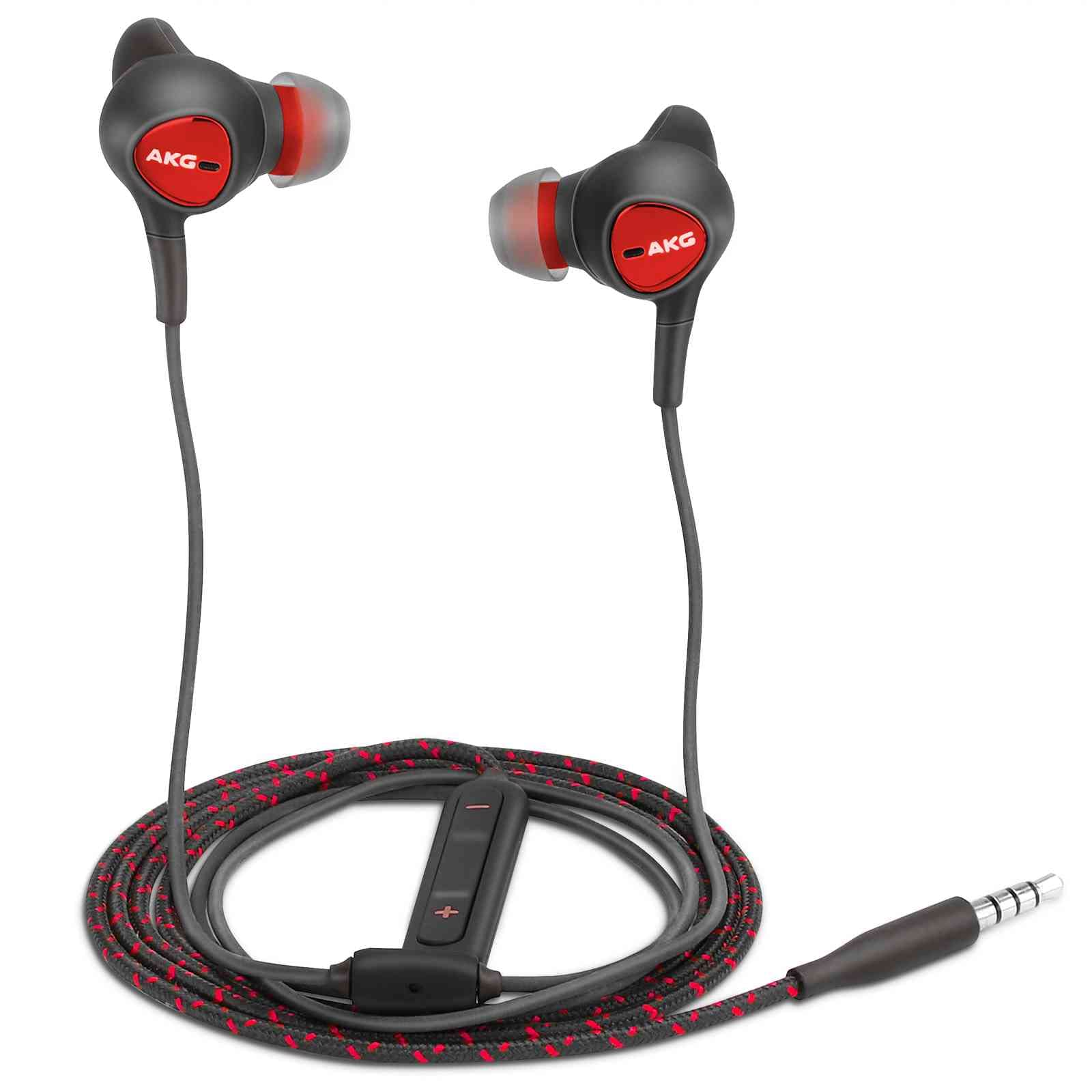 Wired 3.5MM Jack Durable Earphones Earbuds w Microphone and Volume Control, Deep Bass Clear Sound Noise Isolating in Ear Headphones, Compatible with alcatel Go Flip 3 Tuned By AKG