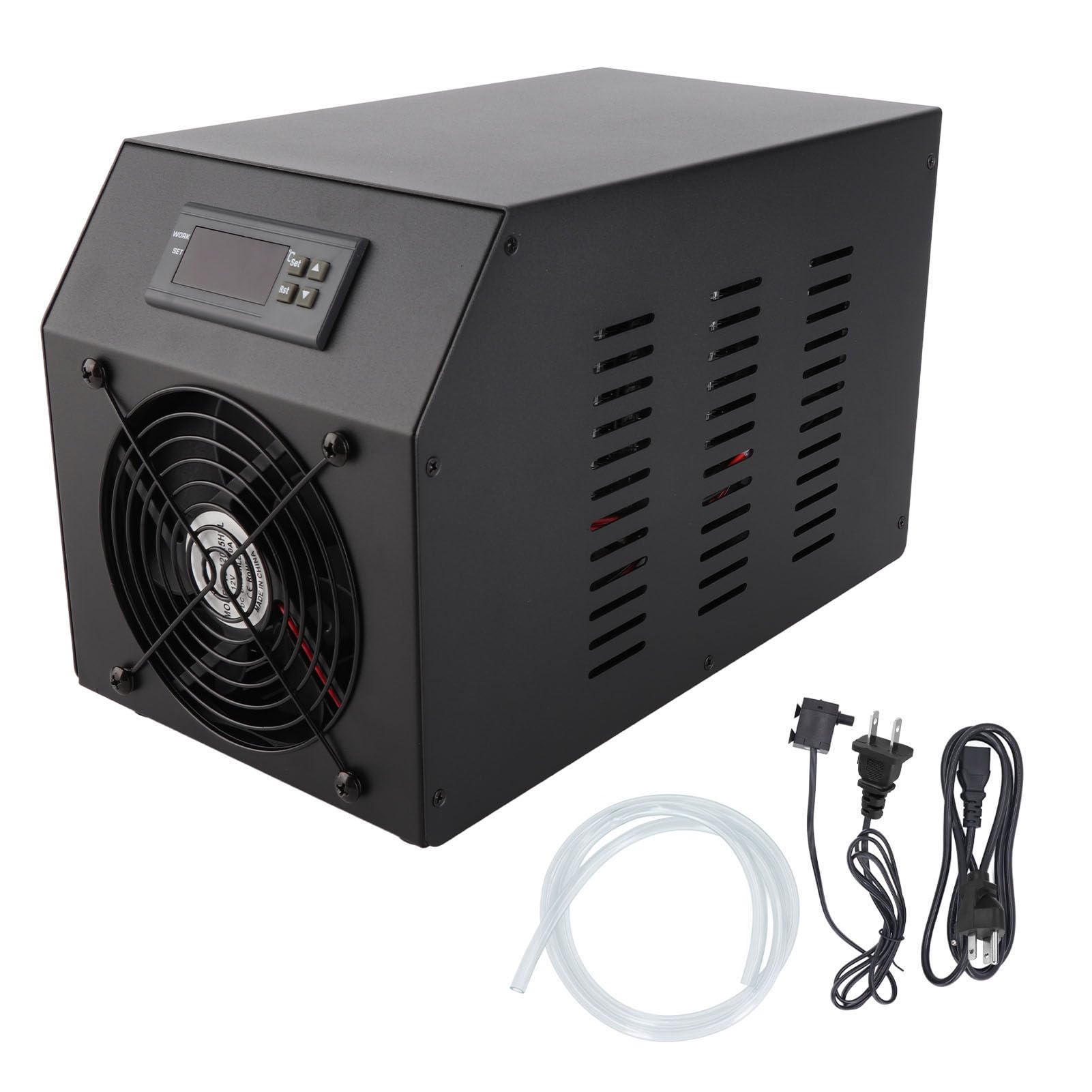 1/4HP Water Chiller with Pump and Hose 16 Gal 60L Water Cooling System for Homes Hotels and Aquariums (US Plug 110V)