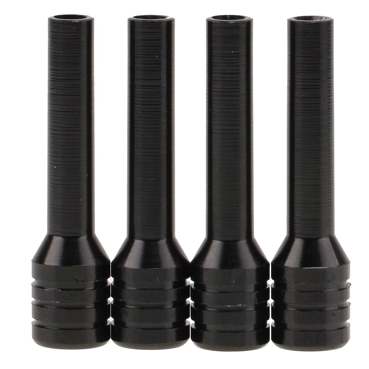 Possbay Car Door Lock Knobs Universal Car Truck Interior Door Lock Knob Pull Pin Covers Aluminum Alloy 4pcs Black