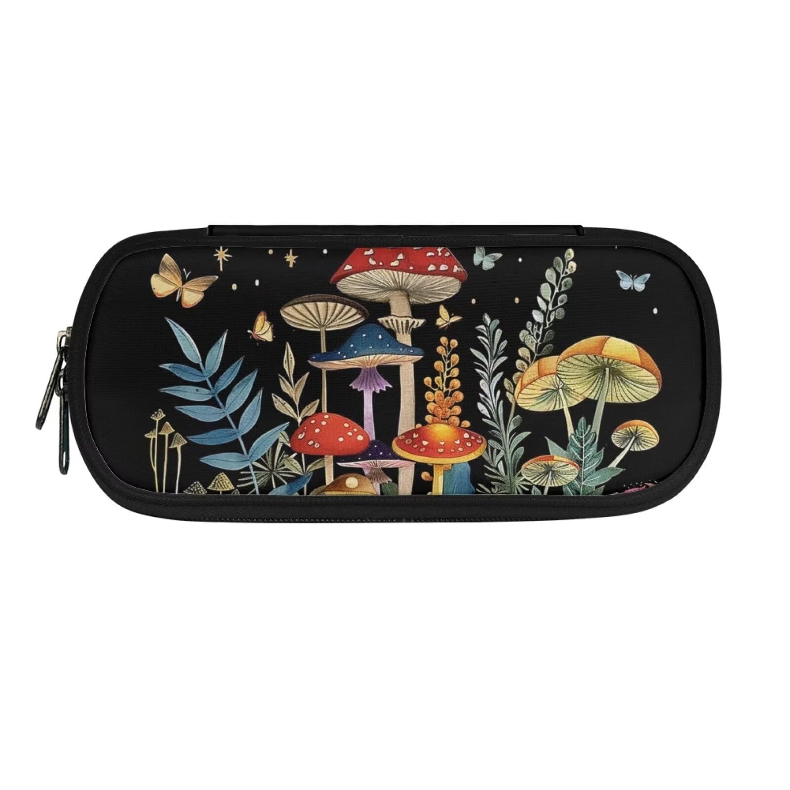 SCRAWLGOD Mushroom Pencil Case for Girls Ages 8-10 Kids Pencil Pouch Large Capacity Pencil Holder Bag College School Box Organizer โ image 1