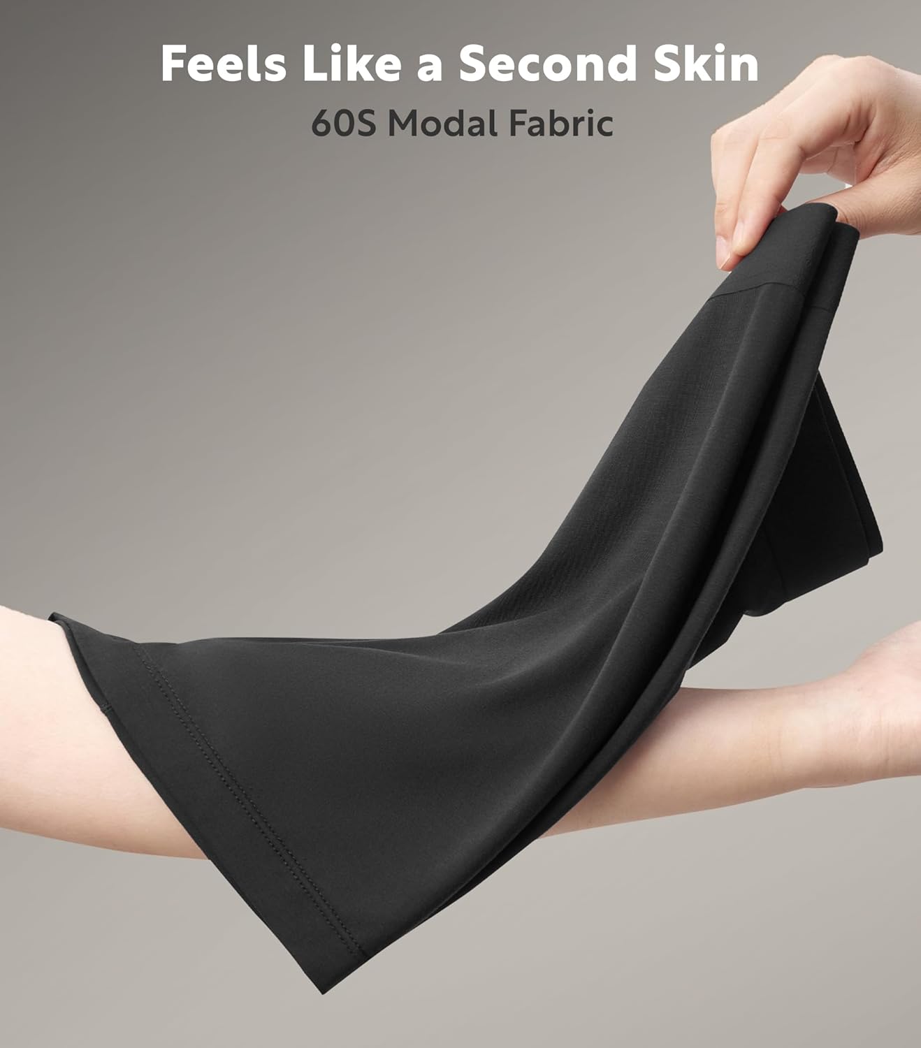 DAVID ARCHY Mens Underwear Silky Soft Second Skin Modal Boxer Briefs Waistfree Seamless Waistband Underwear for Men Pack of 4 - Image 5