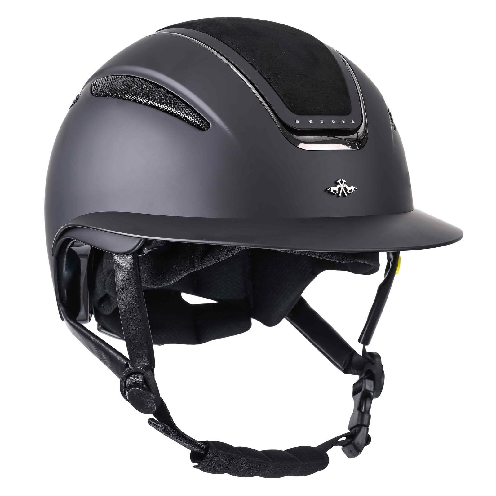 HV Polo Kask jeździecki HVPMagnifica, M, czarny matowy