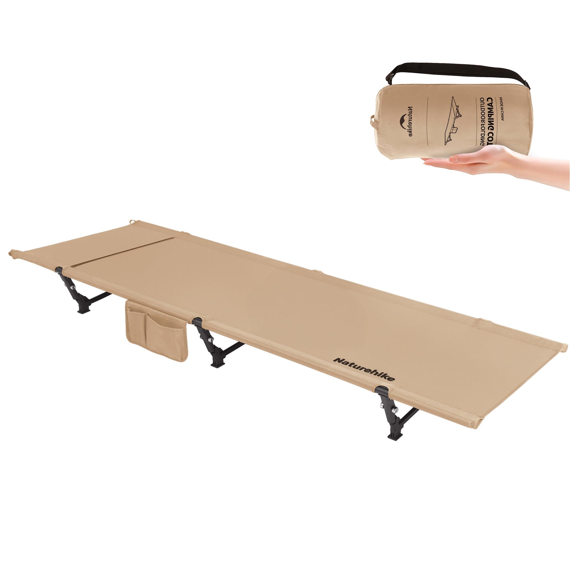 Naturehike Camping Cot - Ultralight Portable Folding Bed & Camp Bed Tent