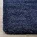 SAFAVIEH Milan Shag Collection Area Rug - 8' x 10', Navy, Solid Design, Non-Shedding & Easy Care, 2-inch Thick Ideal for High Traffic Areas in Living Room, Bedroom (SG180-7070)