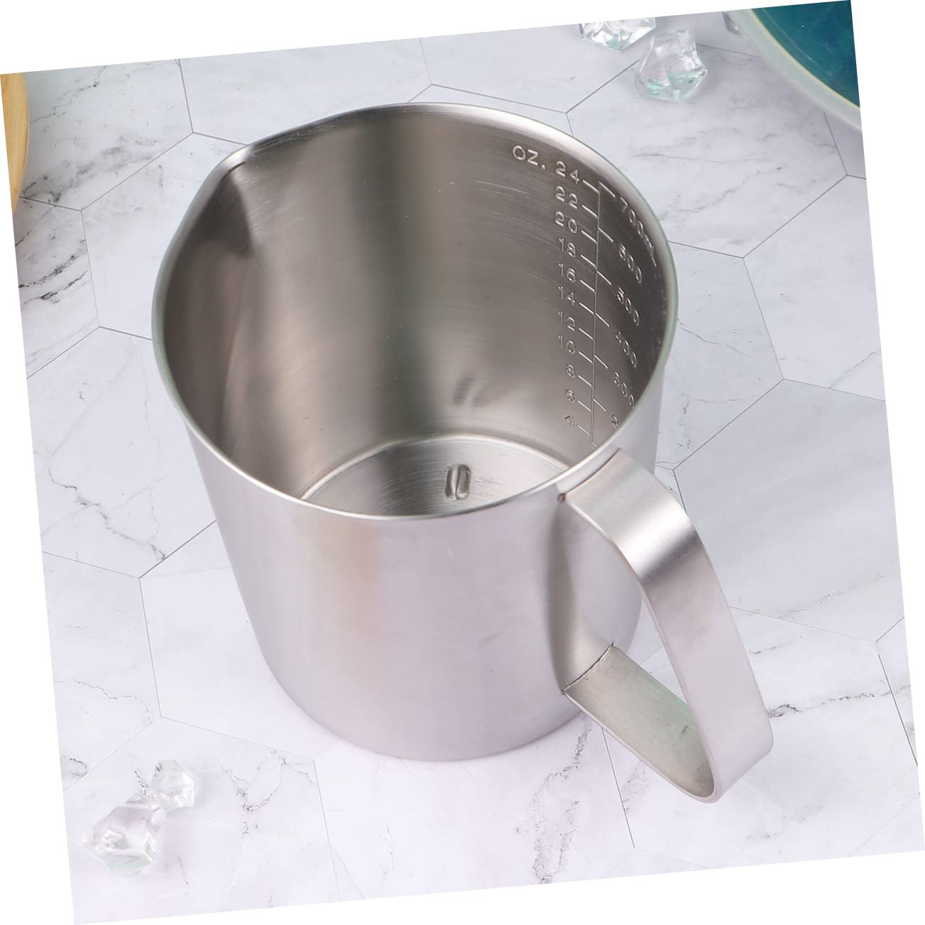 Cabilock tazas medidoras de cocina vaso medidor cocina jarra de medición vaso medidor de vidrio vasos medidores de liquidos suministros para hornear vaso medidor de liquidos