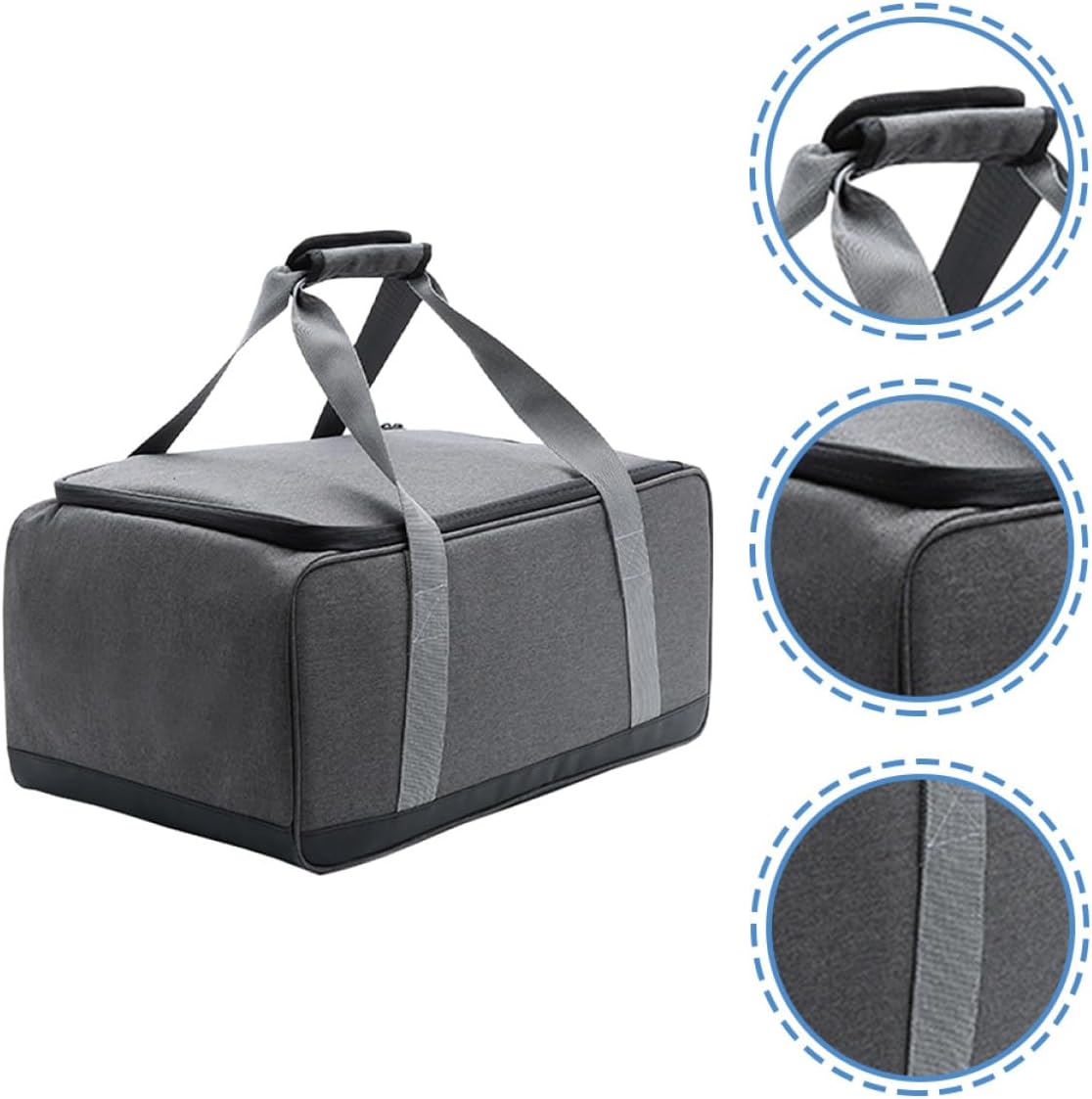 VALICLUD Camping Stove and Pot Container Bag Medium Size, Multipurpose Camping Case with Storage Pouch for Stove, Frying Pan, and Barbecue Accessories, Portable Outdoor Cooking Utensil
