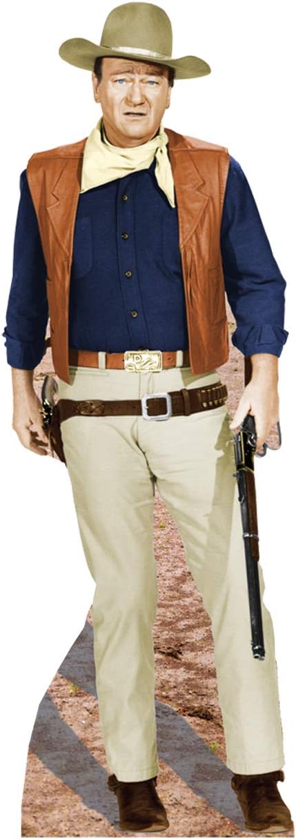 John Wayne Rifle at Side Life Size Cardboard Cutout Standup