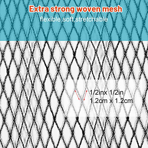 Therwen THERWEN-POOL-1239 Leaf Net Cover Inground Pool Cover Rectangle Swimming Pool Cover Mesh Pool Cover thumb #2