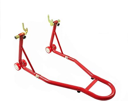 Constands Single One Rear Stand for Single Sided Swing Arms, Single Rear Paddock Stand Wheel Chock, Motorcycle Paddock Stand Heavy Duty Paddock Stand for Rear Motorcycle Wheel