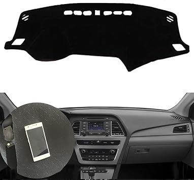 Fit for Hyundai Sonata 2015-2018,Dash Cover,Black Dash Board Cover,Non-Slip Interior Dash Covers,Car Interior Accessories
