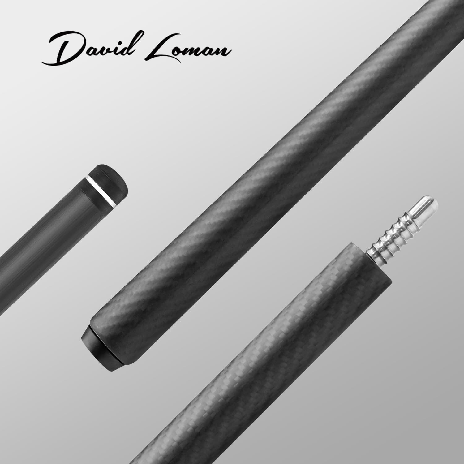 DAVID LOMAN 2 Pool Cue - 100% Carbon Fiber Billiard cue. David Tip