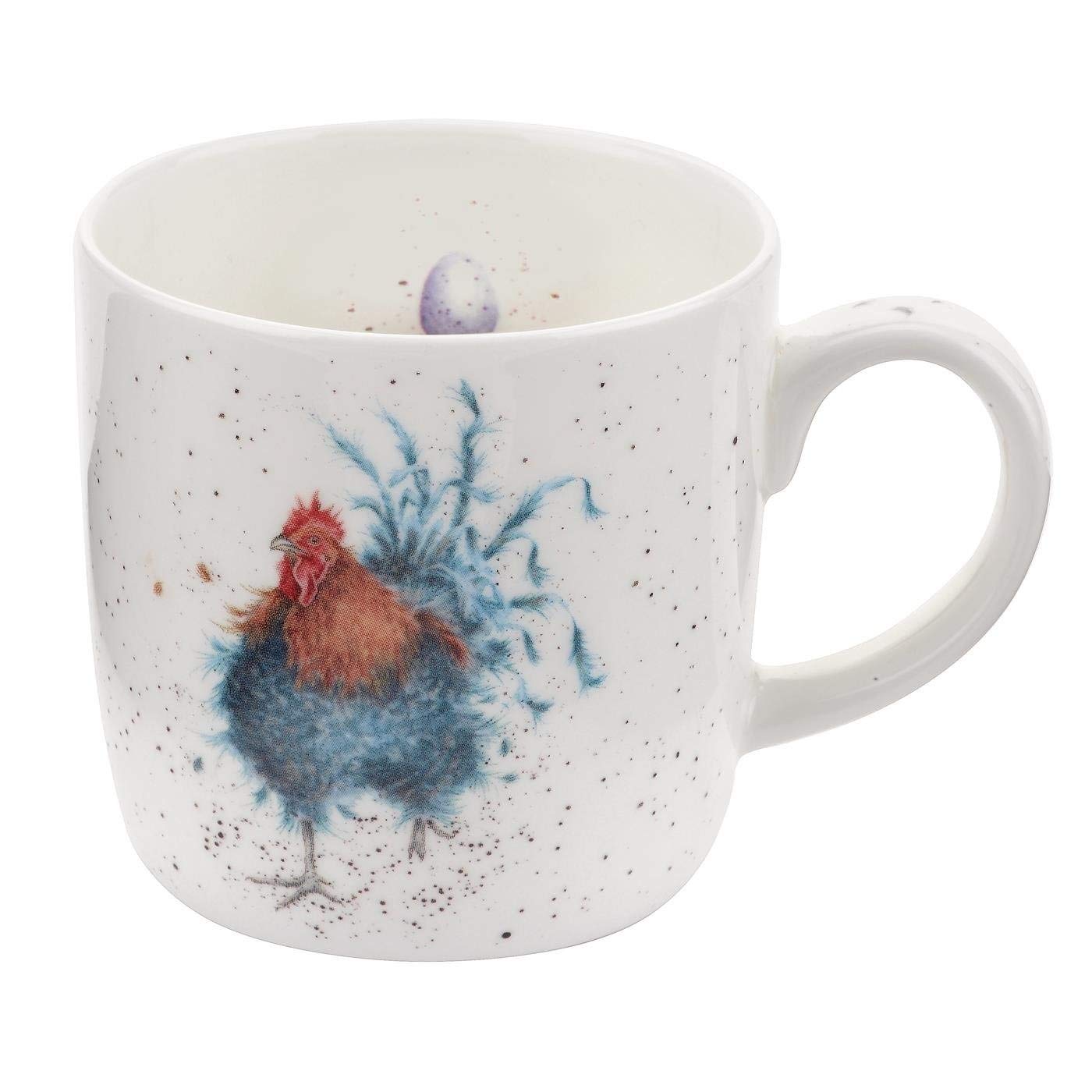 Wrendale by Royal Worcester Mug King of the Coop Cockerel, Multi-Colour