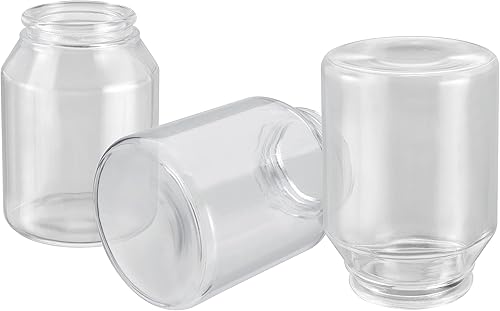 Aspen Creative 23114-3 - Pantalla de vidrio de repuesto para ventilador de techo transparente contemporáneo, 2-58 pulgadas, 3-58 pulgadas de