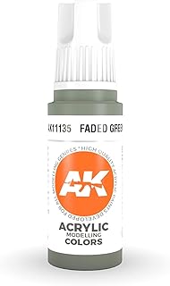 AK-Interactive 3rd Gen Acrylic Faded Green 17ml 11135 - Model Building Paints and Tools # AK1135