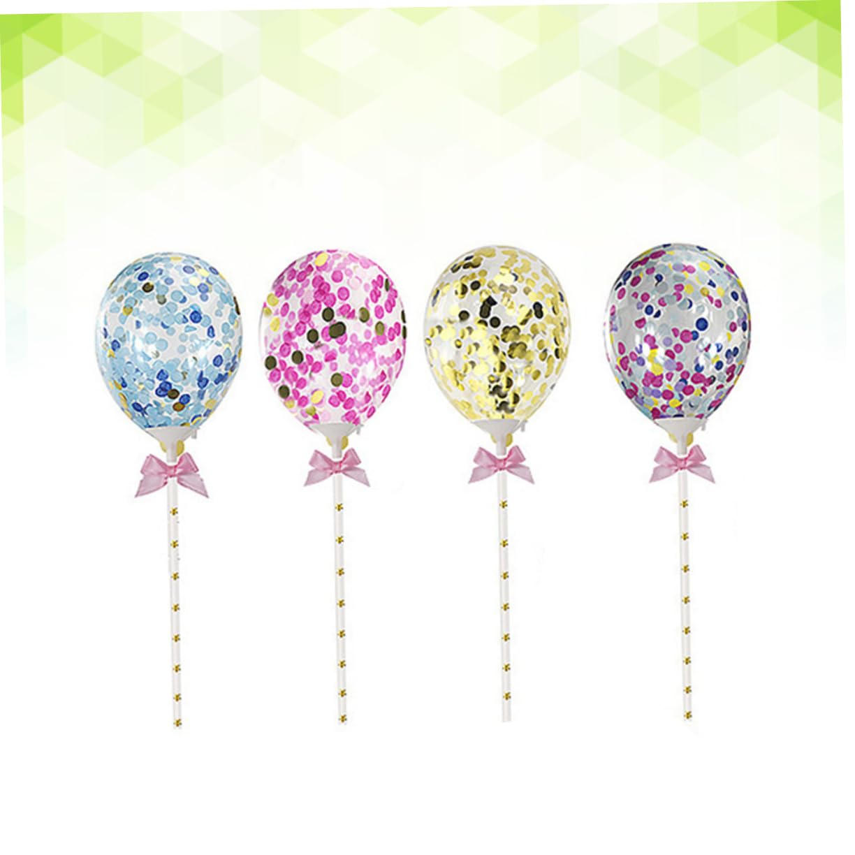 24 Piezas 5 globos de cumpleaños inflable balões balloons globos decorativos para fiestas globos azules decoraciones de pastel globos transparentes globos de confeti