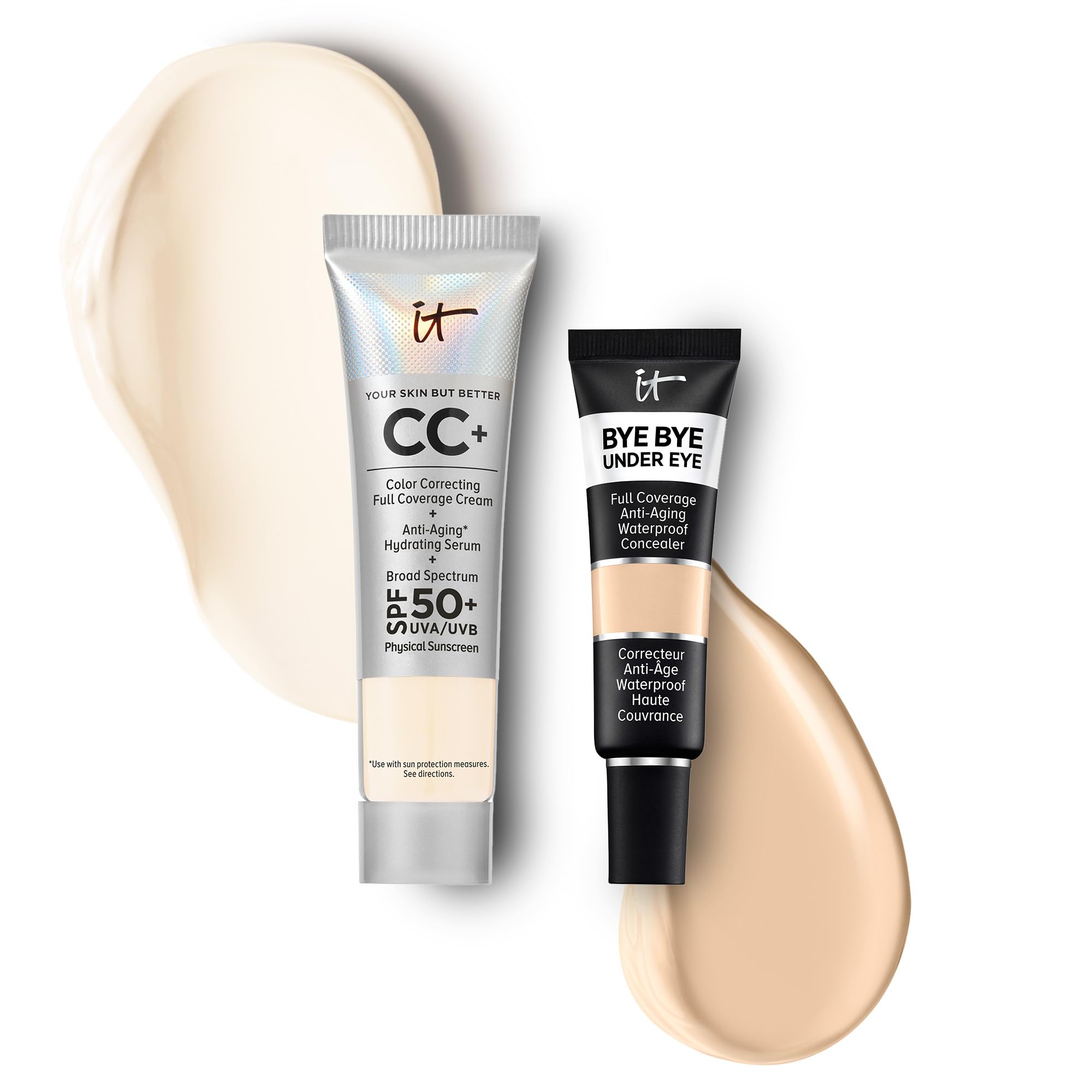 IT Cosmetics Travel CC Cream with SPF 50 Natural Finish Full Coverage Foundation Fair Ivory - 0 4