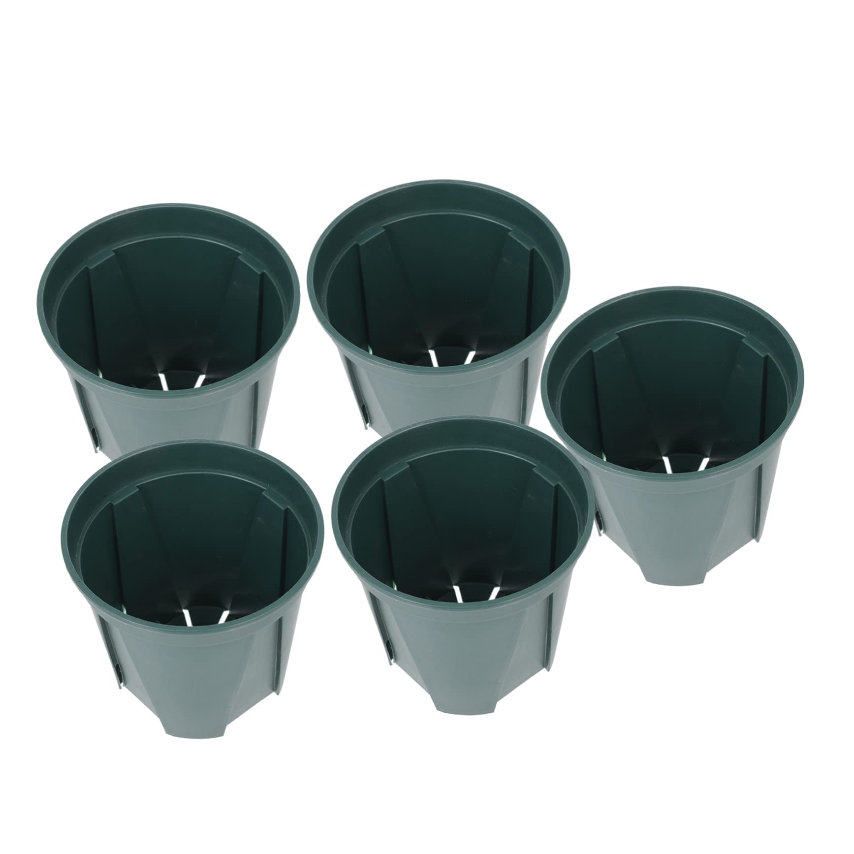 BESTonZON 5pièces Pots De Fleurs Plastique pour Contrôle Racines Plantes Vertes Fleurs Intérieur