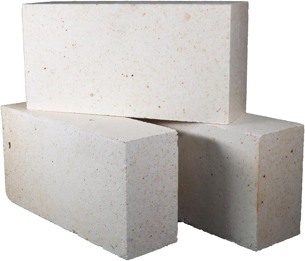 3pcs，Heavy Duty Refractory Bricks for Forging ，Extra High Temperature Insulation for Forging, Heating Kilns and Fireplaces, Ovens, Grills, Molten Metal
