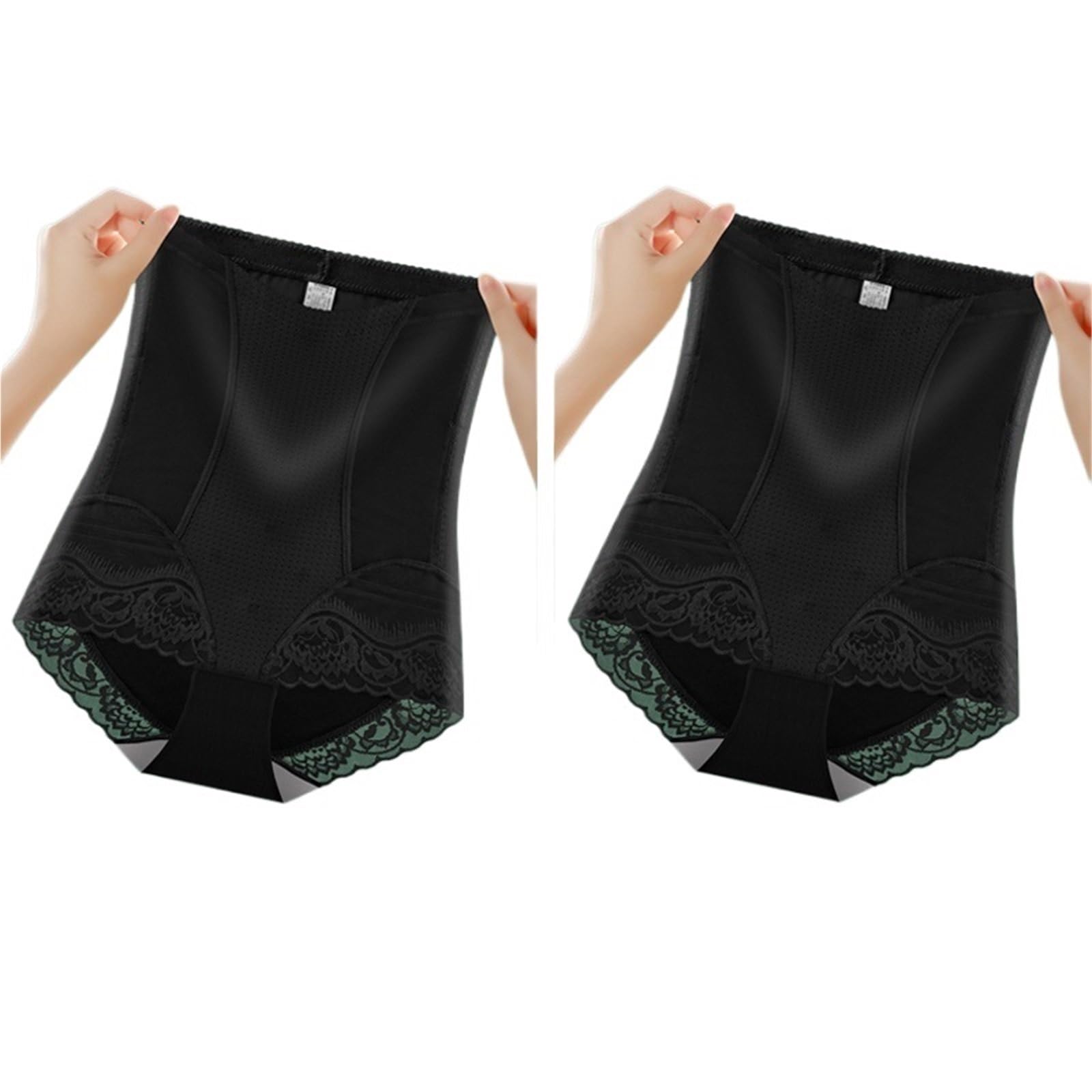 Guaina Contenitiva Donna 2 Pezzi di Slip Modellanti Senza Cuciture for la Pancia, a Vita Alta, for Sollevare l'addome e i Fianchi, Mutandine Sottili e snellenti, Intimo Modellante da Donna
