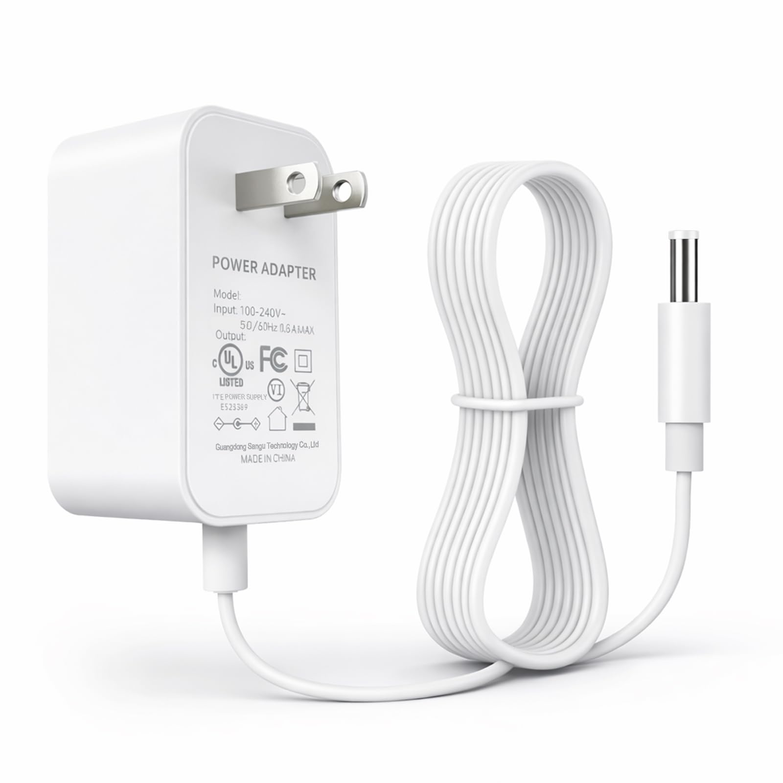 5V 3A Charger Power Cord for Brother ADS-1700W ADS-1300 ADS-1250W ADS-1200 ADS-1190 ADS1700W ADS1300 Compact Desktop Document Scanner SA-AD-001 US UU318-0530 Power Supply Adapter Plug (White)-image-25