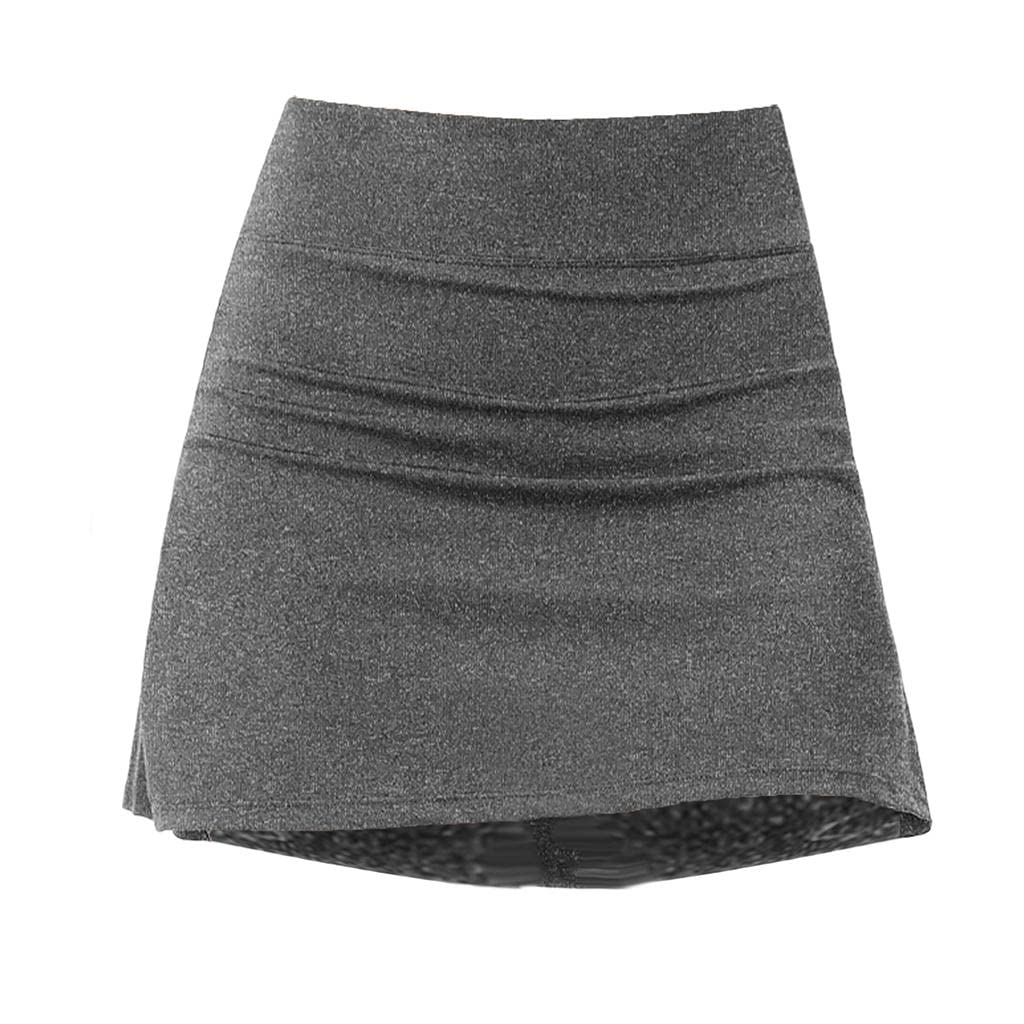snappsy Women Active Skorts Casual Short Skirt Running Tennis Golf Sport with Pocket Light Gray XS-picture-50