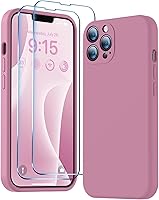 Vista 54 de BossKiss Funda compatible con iPhone 13, silicona de alta calidad mejorada [protección de cámara] [2 protectores de pantalla]