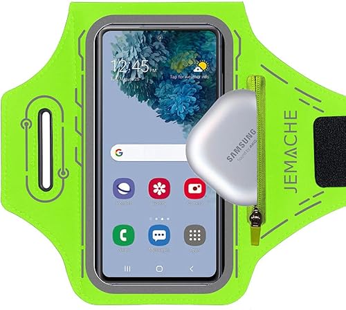 JEMACHE Brazalete de running para Samsung Galaxy S23 Ultra, S22 Ultra, S21 Ultra, S23 Plus, S22 Plus, S21 Plus, entrenamiento de gimnasio con