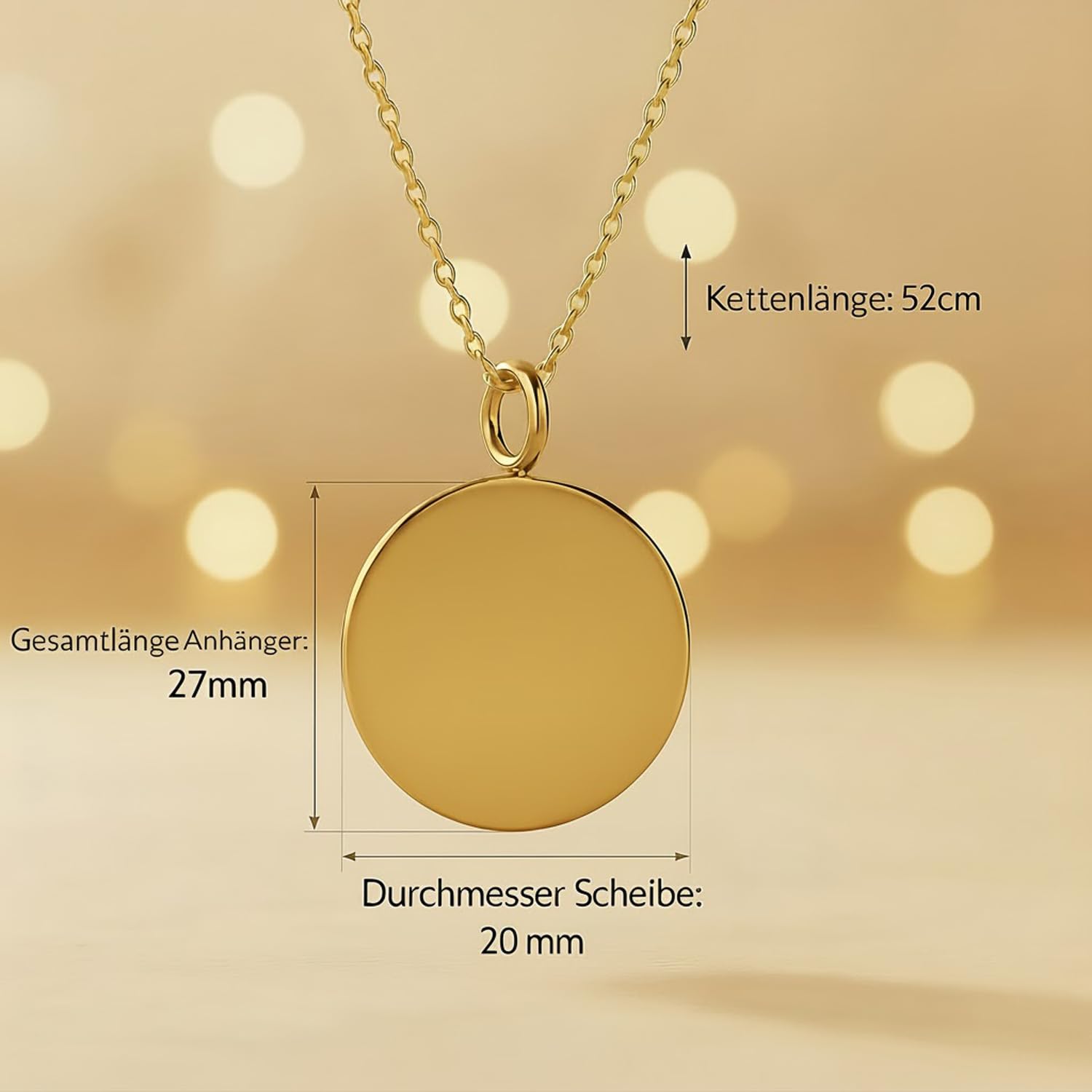 Cadena de urna para cenizas, cadena colgante de urna de animales, cilindro de acero inoxidable, espectral totalmente iridiscente (4º círculo de memoria, dorado)
