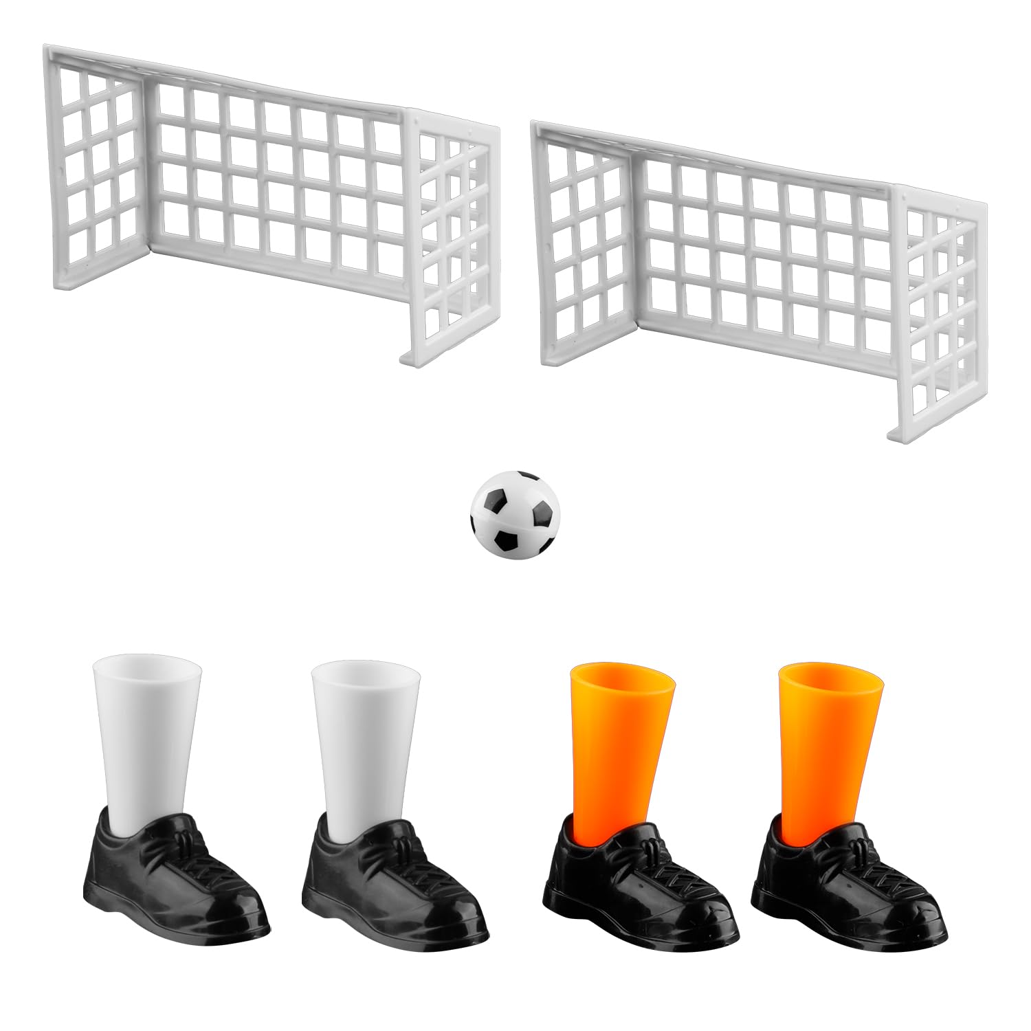 Hopzab Finger Soccer Game Set, Mini Finger Football with Two Goals, Fun Table Game for Fans Club Party Compact Sports Set
