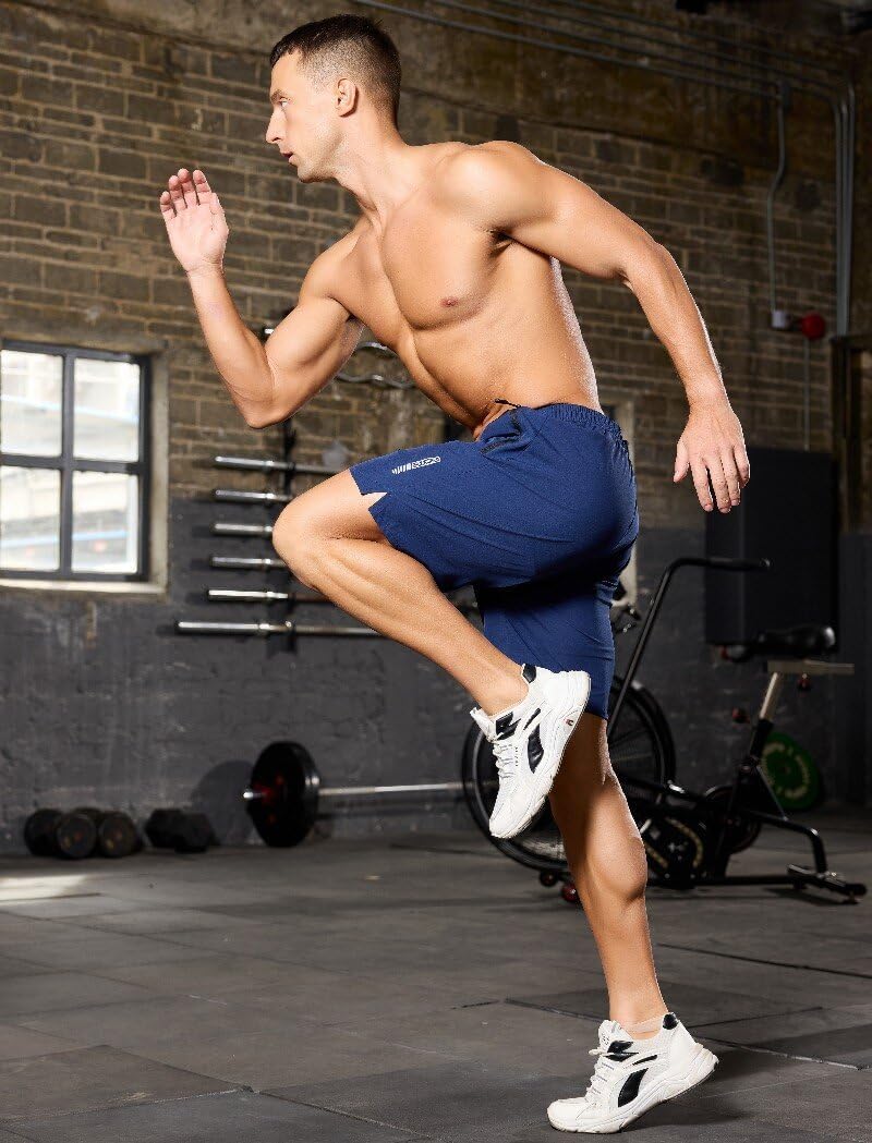 SILKWORLD Quick Dry Men's 2 in 1 Running Shorts with Zip Pocket 7" Workout Gym Athletic Shorts Lightweight Training Shorts - Image 7