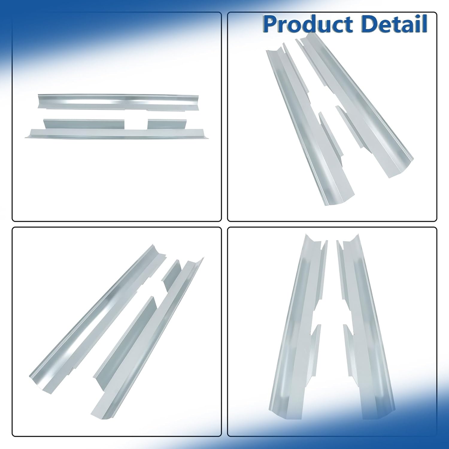 Silscvtt Outer Rocker Panel and Cab Corner Left and Right 4PCS Replacement for Silverado Sierra Crew Cab 2007-2013