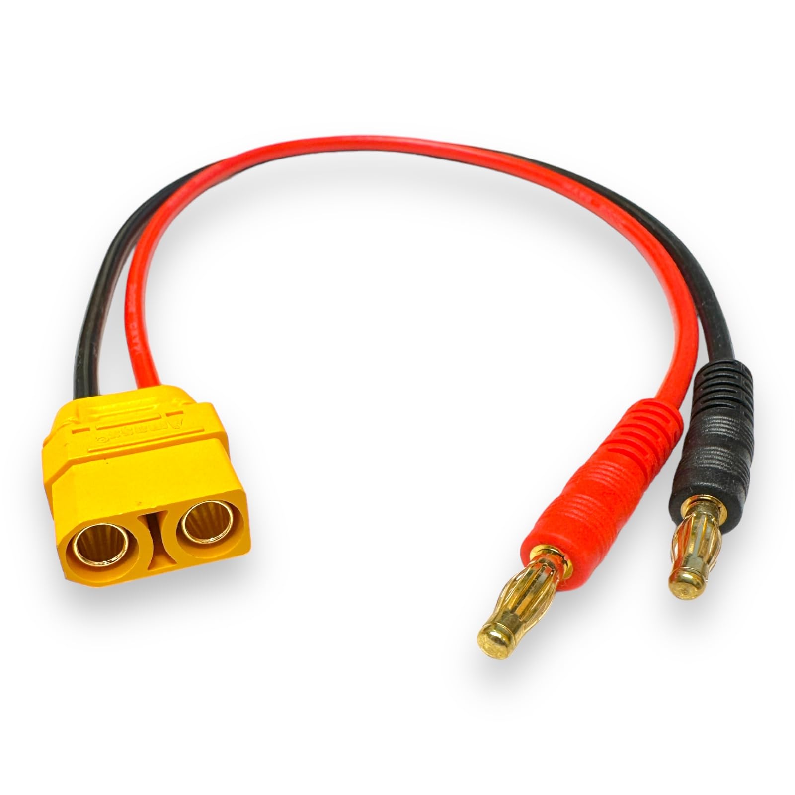 VUNIVERSUM Mr. Stecker Modellbau® Premium Lipo Battery Charging Cable 4 mm Banana Plug to XT90 Female Socket High Current RC