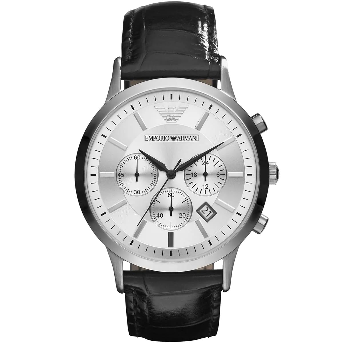 Emporio_ArmaniClassic Analog Chronograph Silver Dial Men's Watch AR2432