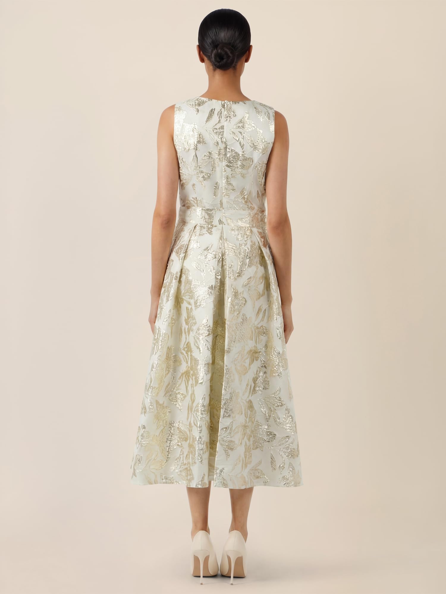 APART Fashion Damen Midi Kleid Midi Kleid