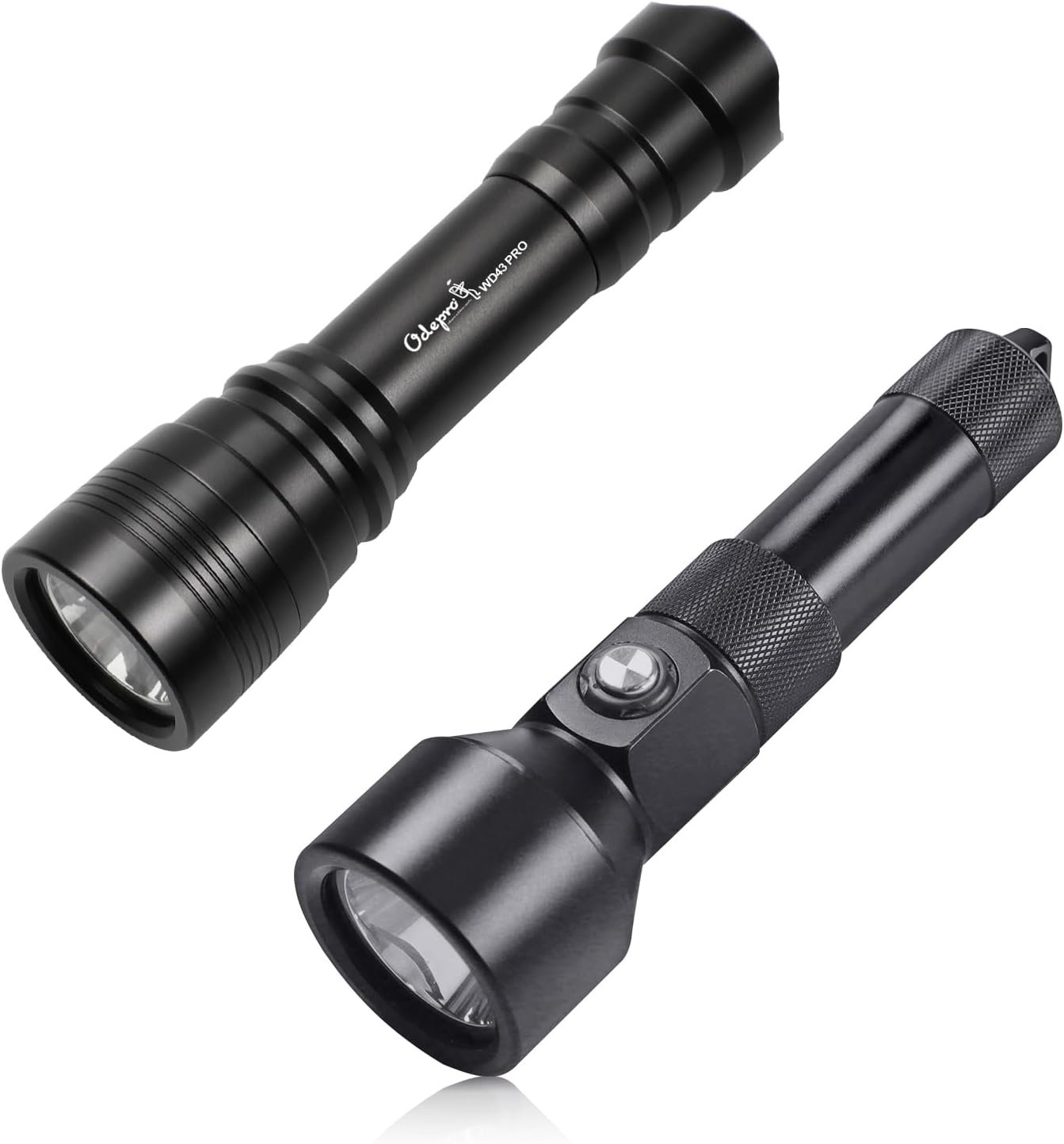 ND22 1300 Lumen Diving Light & Odepro WD43PRO 1050 Lumens Compact Dive Lights Combo, Underwater Flashlight for Scuba Diving, IP68 Waterproof Submersible Torch