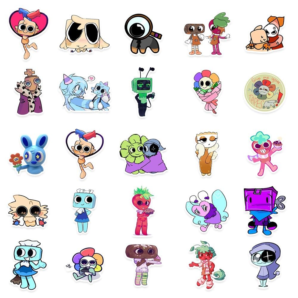 LUYAO 50PCS Dandys Stickers World Stickers, Vinyl Waterproof Stickers for Laptop and Water Bottle, Girl Phone, Bike, Skateboard, Children's Teens Gift