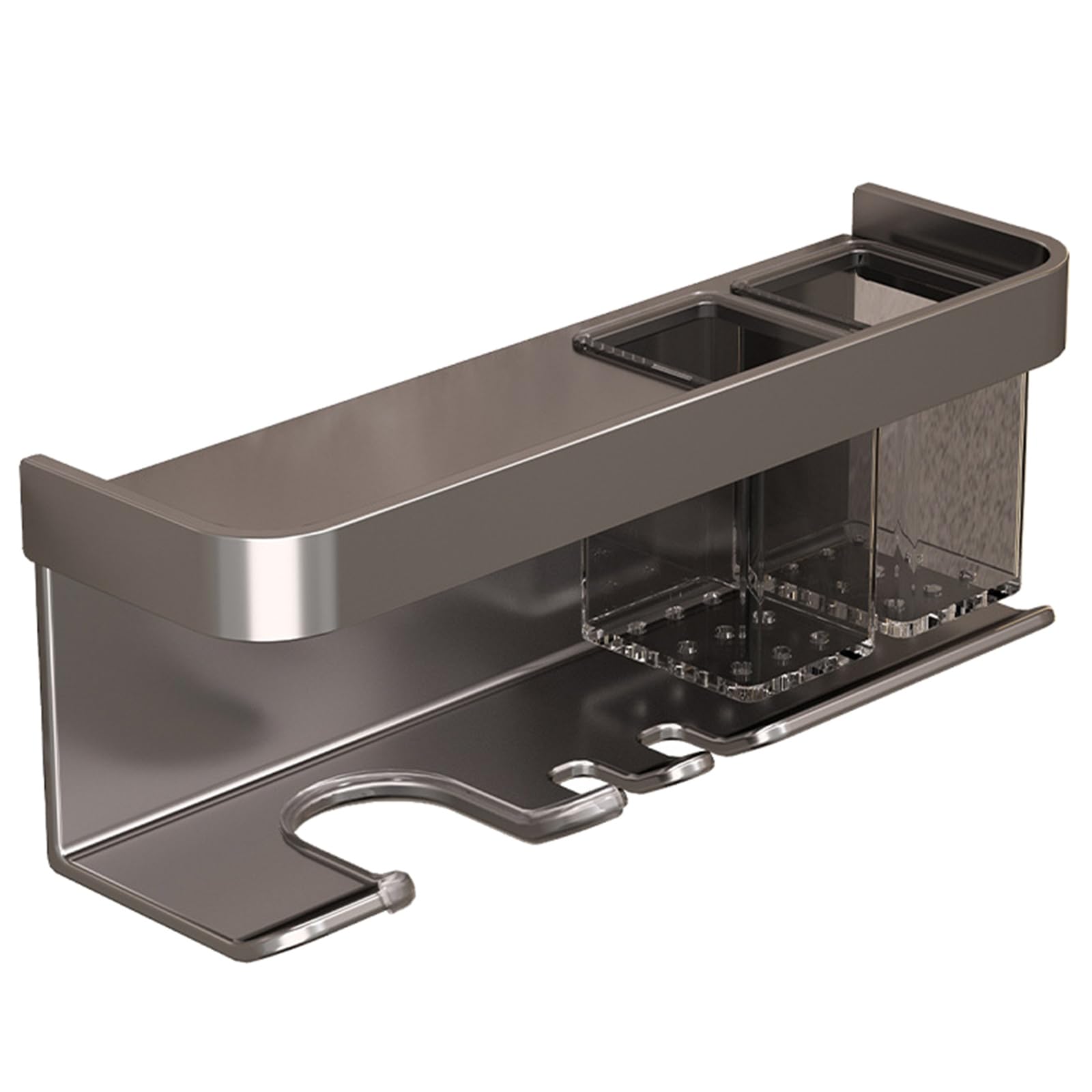 Rangement sèche-cheveux en aluminium pratique pour auberges et spas