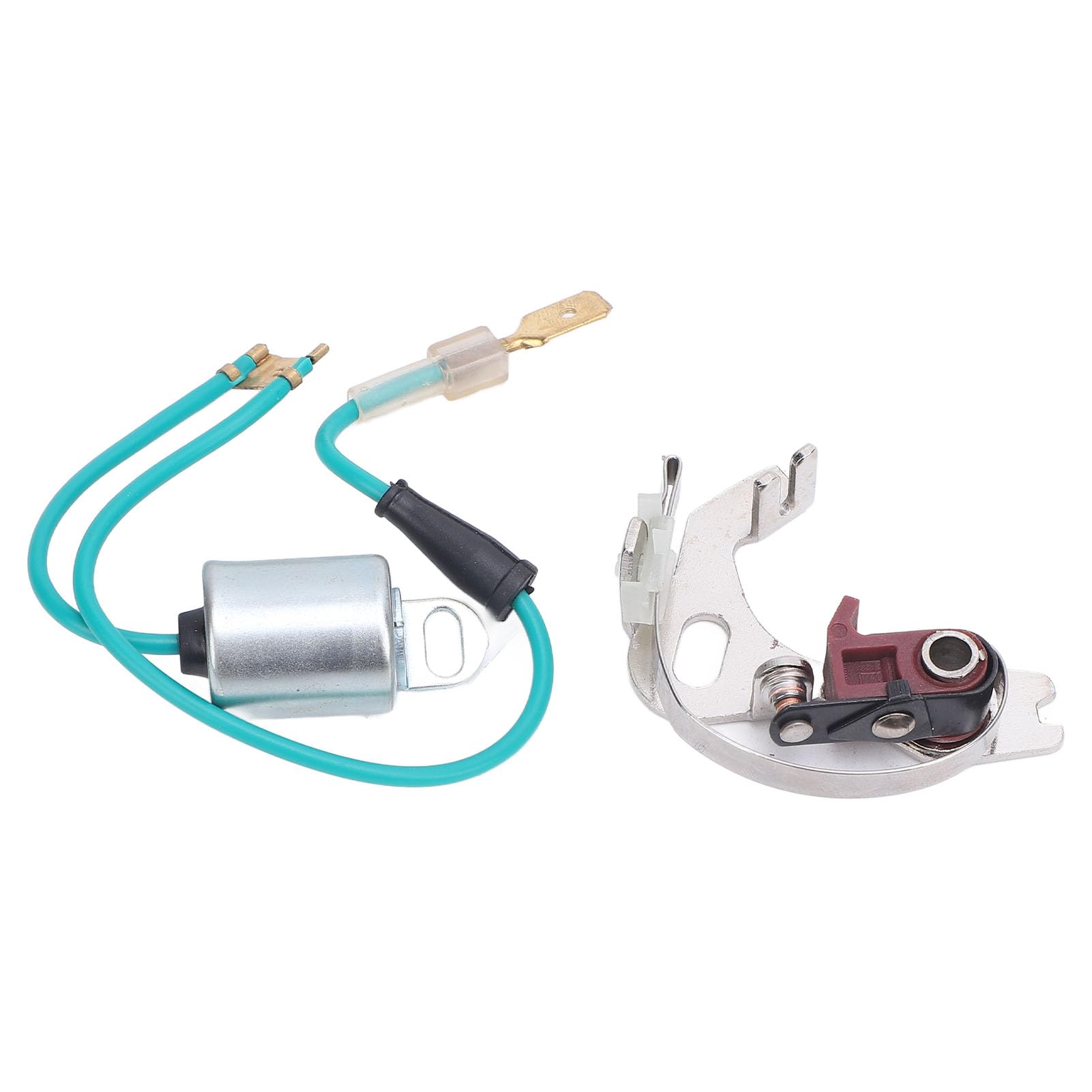 RiToEasysports Set Punti Distributore e Set Condensatore Punti Distributore Accensione in Metallo per Cilindri 43D 45D 4 6 per la Sostituzione e la Messa a Punto di Routine dei Proprietari di Auto