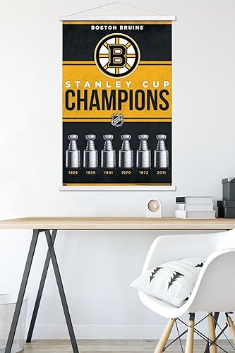 Miniatura 5 de Trends International NHL Boston Bruins - Póster de pared con marco magnético de Champions 23